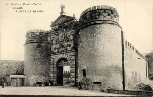 Ak Toledo Castilla La Mancha Spanien, Puerta de Visagra