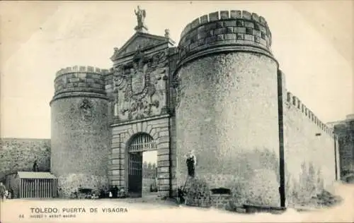 Ak Toledo Castilla La Mancha Spanien, Puerta de Visagra