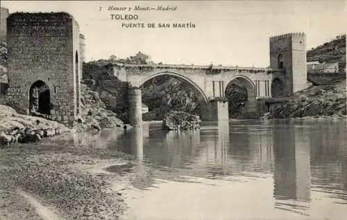 Ak Toledo Kastilien La Mancha Spanien, Puente de San Martin