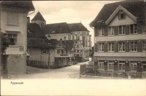 Ak Appenzell Stadt Kanton Innerrhoden, Ortspartie