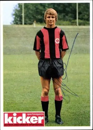 Sammelbild Fußball 1972, Bild Nr. 220, Fußballspieler Bernd Hölzenbein, Eintracht Frankfurt