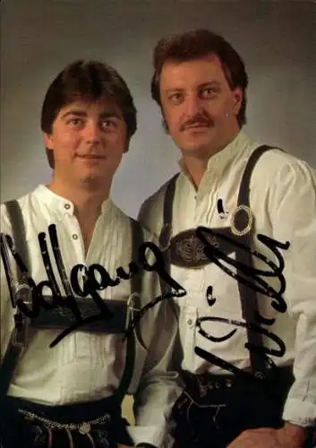 Ak Schauspieler und Sänger Naabtal Duo, Portrait, Autogramm