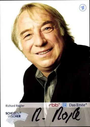 Ak Schauspieler Richard Rogler, Portrait, Autogramm