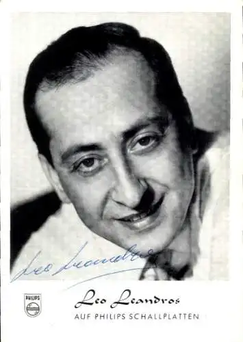 Ak Sänger Leo Leandros, Portrait, Autogramm, Come prima