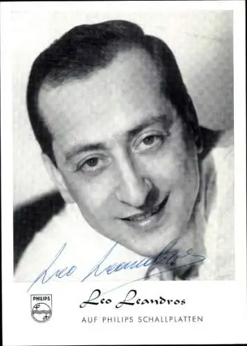 Ak Sänger Leo Leandros, Portrait, Autogramm, Come prima