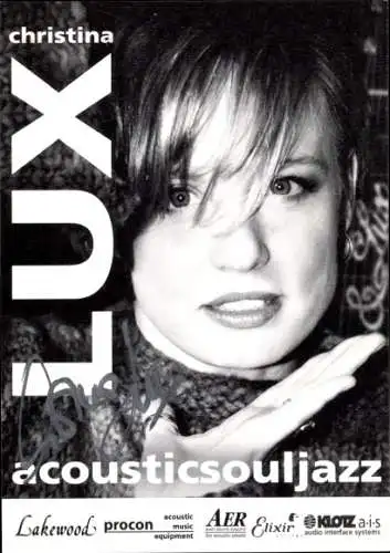 Ak Schauspielerin und Sängerin Christina Lux, Portrait, Autogramm