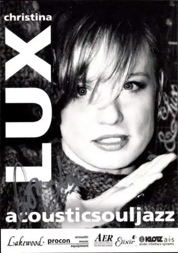 Ak Schauspielerin und Sängerin Christina Lux, Portrait, Autogramm