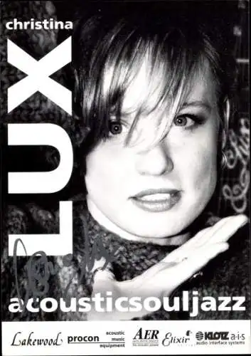 Ak Schauspielerin und Sängerin Christina Lux, Portrait, Autogramm