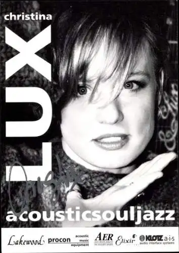 Ak Schauspielerin und Sängerin Christina Lux, Portrait, Autogramm