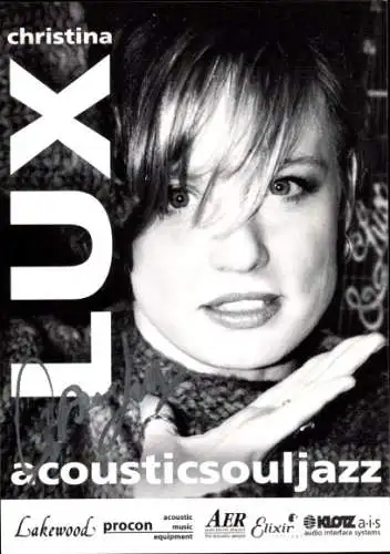 Ak Schauspielerin und Sängerin Christina Lux, Portrait, Autogramm