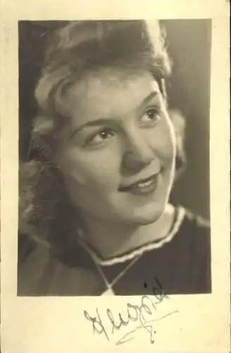 Ak Schauspielerin Ingrid, Portrait, Autogramm