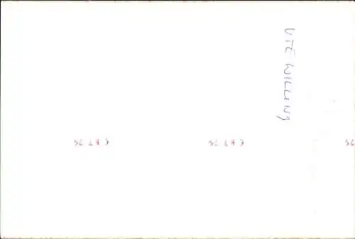 Ak Schauspielerin Ute Willing, Portrait, Autogramm