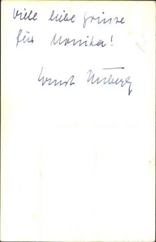 Ak unbekannte Persönlichkeiten, Portait, Autogramm