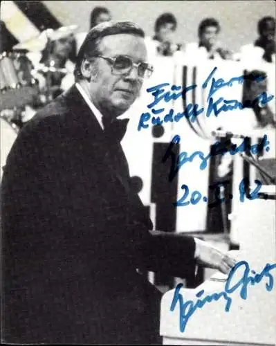 Ak Sänger Heinz Sietz, Portrait, Autogramm