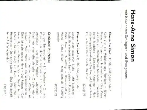 Ak Hans-Arno Simon, Portrait, Autogramm