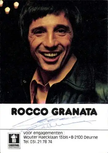 Ak Sänger Rocco Granata, Portrait, Autogramm