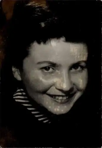 Ak Schauspielerin Irmgard Huber, Portrait, Autogramm