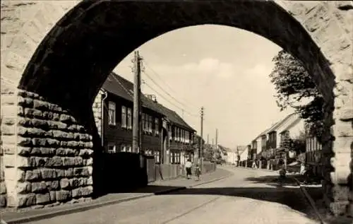 Ak Gräfenroda in Thüringen, Karl-Max-Straße, Torbogen