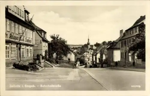 Ak Zwönitz im Erzgebirge Sachsen, Bahnhofstraße