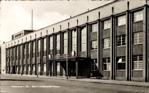 Ak Meerane in Sachsen, Karl Liebknecht Haus