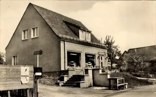 Ak Niederalbertsdorf Langenbernsdorf in Sachsen, Konsum Landwarenhaus