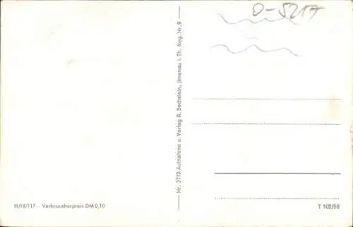 Ak Stadtilm in Thüringen, Gesamtansicht, Kirche