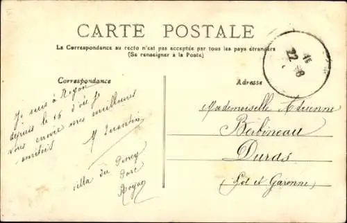 Ak Saint Palais sur Mer Charente Maritime, La Grande Côte, Ankunft der Straßenbahn