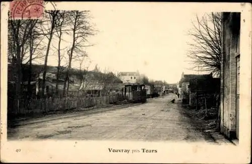 Ak Vouvray Indre et Loire, Straßenbahn