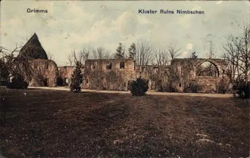 Ak Grimma in Sachsen, Ruine Kloster Nimbschen