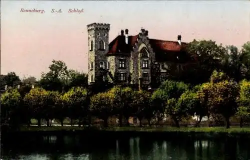 Ak Ronneburg in Thüringen, Blick auf das Schloss