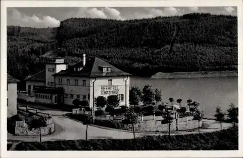 Ak Saalburg in Thüringen, Seehotel Schützenhof