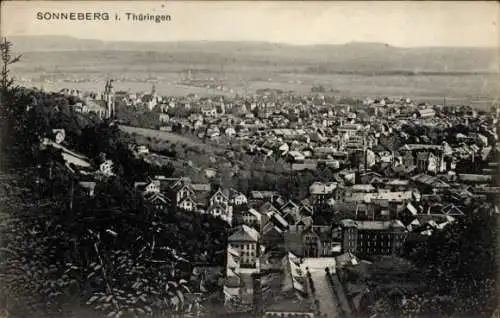 Ak Sonneberg in Thüringen, Stadtpanorama