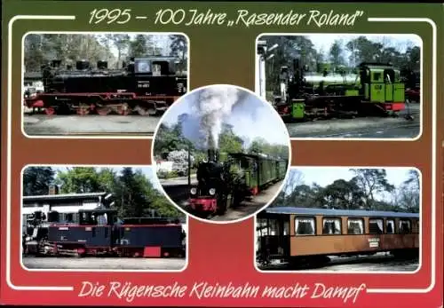 Ak Rügensche Kleinbahn Rasender Roland, Jubiläum