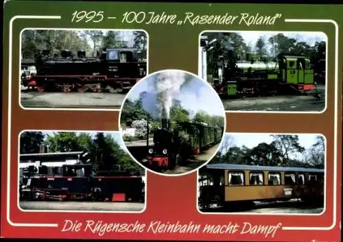 Ak Rügensche Kleinbahn Rasender Roland, Jubiläum