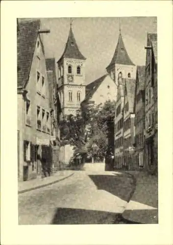 Ak Ellwangen an der Jagst Württemberg, Stiftskirche, Oberamtsstraße