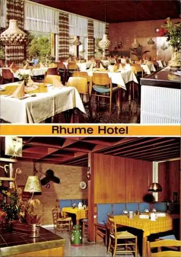 Ak Rhumspringe in Niedersachsen, Rhume Hotel, Gasträume