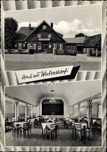 Ak Wulmstorf in Niedersachsen, Gasthaus Peters, Gastraum