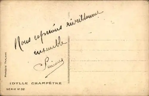 Künstler Ak Liebespaar nach dem Streit, Mädchen in Tracht, Porträt