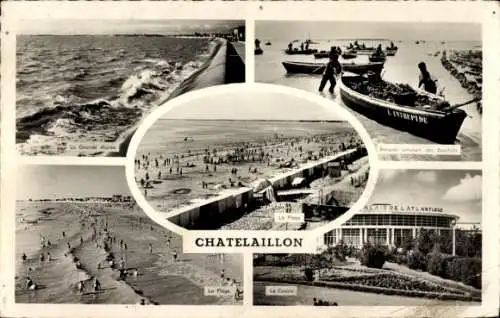 Ak Châtelaillon Charente Maritime, Plage, Casino, Grande Maree