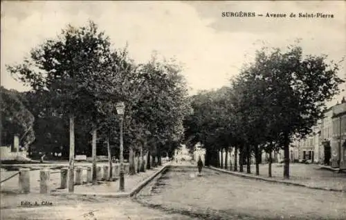 Ak Surgères Charente Maritime, Avenue de Saint-Pierre