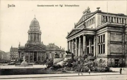 Ak Berlin Mitte, Gendarmenmarkt, Königliches Schauspielhaus