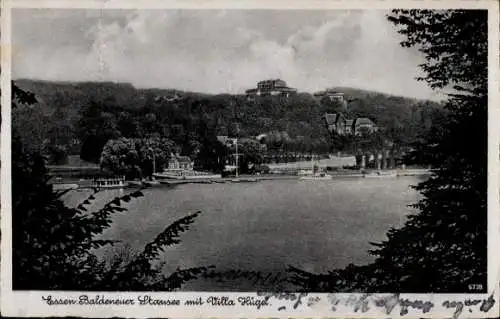 Ak Bredeney Essen im Ruhrgebiet, Villa Hügel, Baldeneyer Stausee