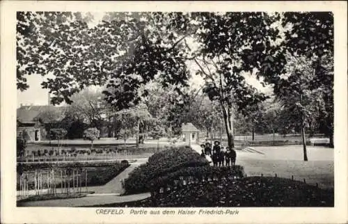 Ak Krefeld am Niederrhein, Kaiser Friedrich-Park