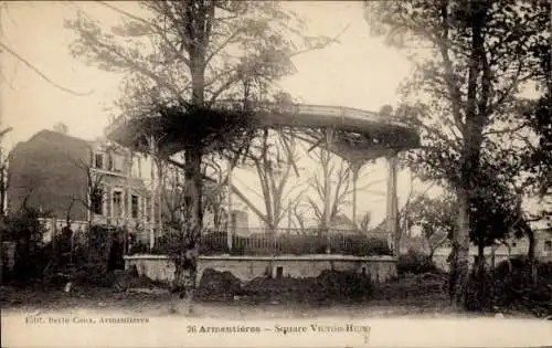 Ak Armentières Nord, Square Victor-Hugo