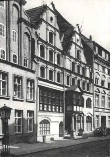 Ak Stralsund in Vorpommern, Haus Badenstraße 44, Außenansicht