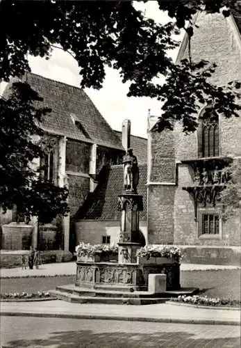 Ak Naumburg an der Saale, Ekkehardbrunnen, Dreikönigskapelle