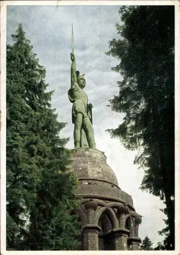 Ak Detmold in Nordrhein Westfalen, Herrmannsdenkmal im Teutoburger Wald