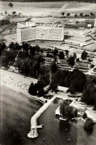 Ak Klink an der Müritz Mecklenburg, Fliegeraufnahme, Teilansicht