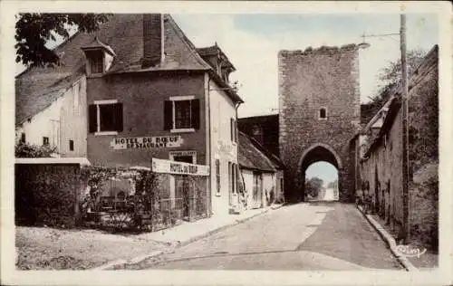 Ak Lury sur Arnon Cher, Porte de Ville, Hotel du Boeuf