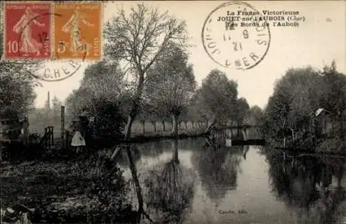 Ak Jouet sur l’Aubois Cher, Les Bords de l'Aubois